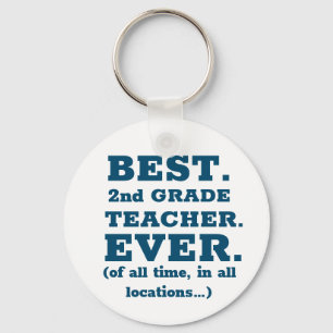 Best 2nd Grade Teacher Ever Key Ring