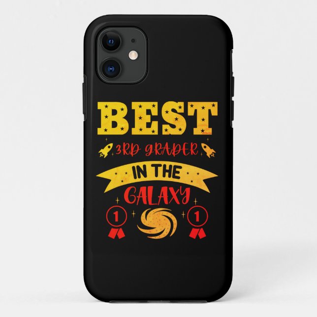 BEST 3RD GRADER IN THE GALAXY funny cute           Case-Mate iPhone Case (Back)