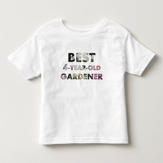 Best 4-Year-Old Gardener Roses (© Mira) Toddler T-Shirt (Front)