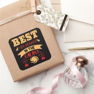 BEST 5TH GRADER IN THE GALAXY funny cute           Square Sticker