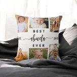 Best Abuela Ever - Grandchildren Photo Collage Cushion<br><div class="desc">Celebrate the "Best Abuela Ever" with this personalised Grandchildren Photo Collage Throw Pillow. This heartfelt gift features a lovingly arranged collage of cherished photos capturing special moments, complemented by a heartfelt message. Crafted from high-quality, soft fabric, it offers both comfort and style to any living space. The removable cover is...</div>