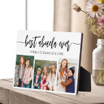Best Abuela Ever - Grandchildren Photo Collage Plaque<br><div class="desc">Celebrate the "Best Abuela Ever" with this personalised Grandchildren Photo Collage Plaque. This heartfelt gift features a beautifully arranged collage of cherished photos capturing special moments, complemented by a loving message. Crafted from high-quality materials with a sleek finish, it's ideal for displaying at home as a cherished keepsake. Perfect for...</div>