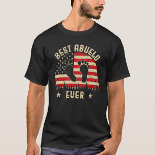 Best Abuelo Ever Men Vintage American Flag Decor G T-Shirt