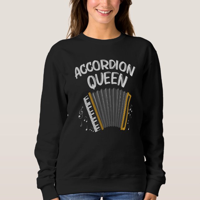 Best Accordion Designs For Women Mom Instrument Mu Sweatshirt (Front)