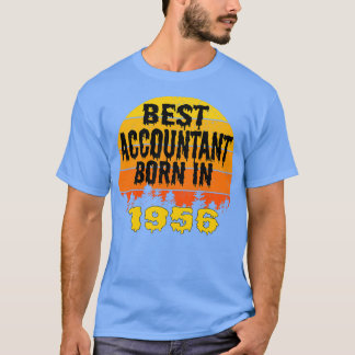 Best Accountant Born In 1956 Birthday Vintage T-Shirt
