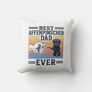 Best Affenpinscher Dad Ever Vintage Dog Shirt_1 Cushion