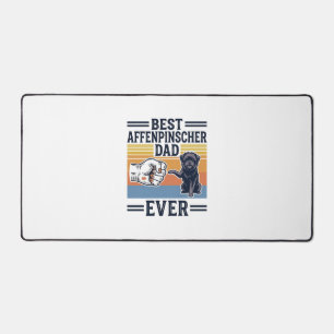 Best Affenpinscher Dad Ever Vintage Dog Shirt_1 Desk Mat