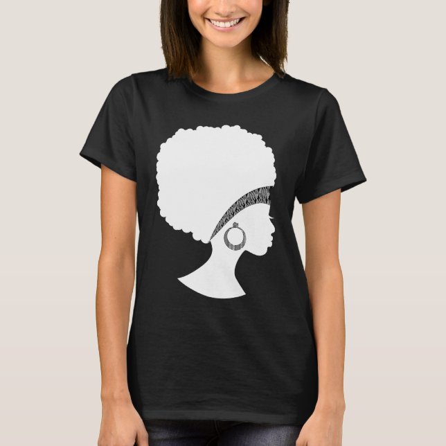 Best African American Kente Natural Hair Cloth Wom T-Shirt (Front)