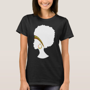 Best African American Kente Natural Hair Cloth Wom T-Shirt
