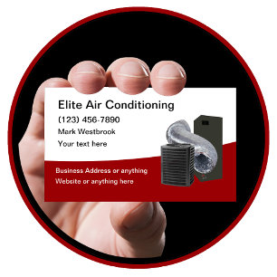 Best Air Conditioning Service Business Cars Business Card