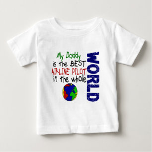 Best Airline Pilot In World 2 (Daddy) Baby T-Shirt
