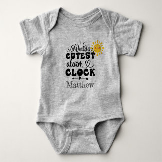Best Alarm Clock Baby Bodysuit