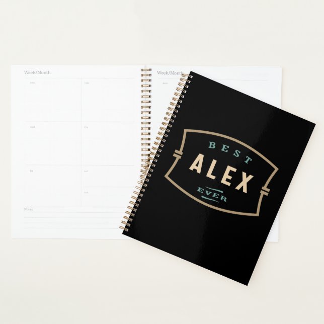 Best Alex Ever Funny Name Alex  Planner (Display)