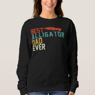 Best Alligator Dad Ever Retro Vintage Sweatshirt