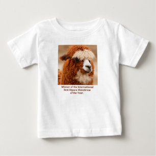 Best Alpaca Monobrow Baby T-Shirt