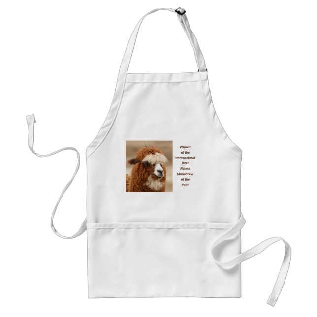 Best Alpaca Monobrow Standard Apron (Front)