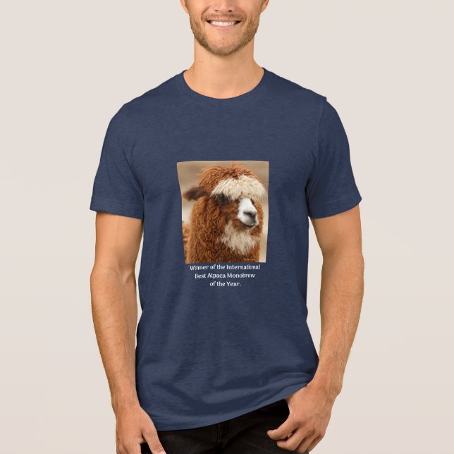 Best Alpaca Monobrow Tri-Blend Shirt (Front)
