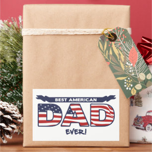 Best American Dad Ever Rectangular Sticker