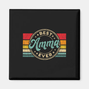Best Amma Ever Vintage Retro Mother's Day Gift Magnet