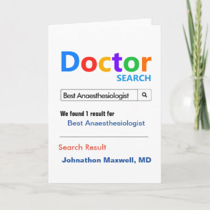 Best Anaesthesiologist Search Card