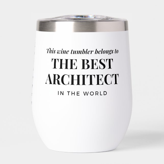 Best Architect in the World Custom Name Funny  (Front)