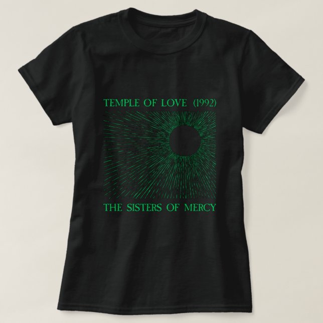 Best Art Logo Music The Sisters of Mercy Gothic Ro T-Shirt (Design Front)