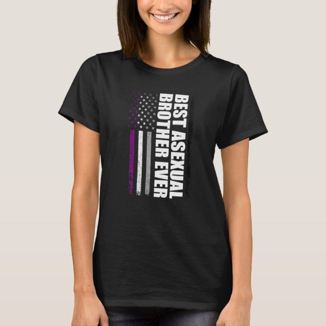 Best Asexual Brother Ever Csd Pride Month T-Shirt (Front)