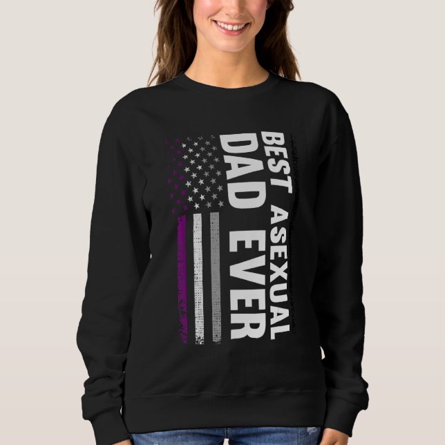 Best Asexual Dad Ever Csd Pride Month Sweatshirt (Front)