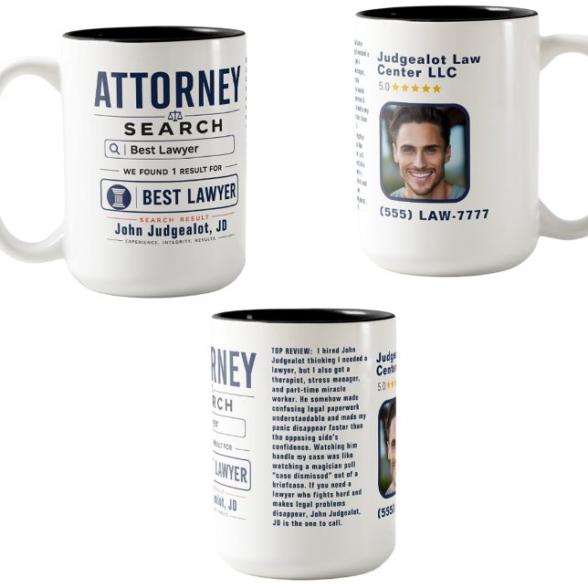 Best Attorney Gift Two-Tone Coffee Mug (Creator Uploaded)