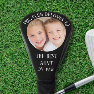 Best Aunt By Par Photo Black Golf Head Cover