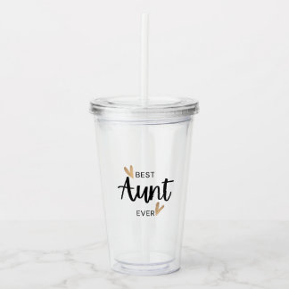 Best Aunt Ever Acrylic Tumbler