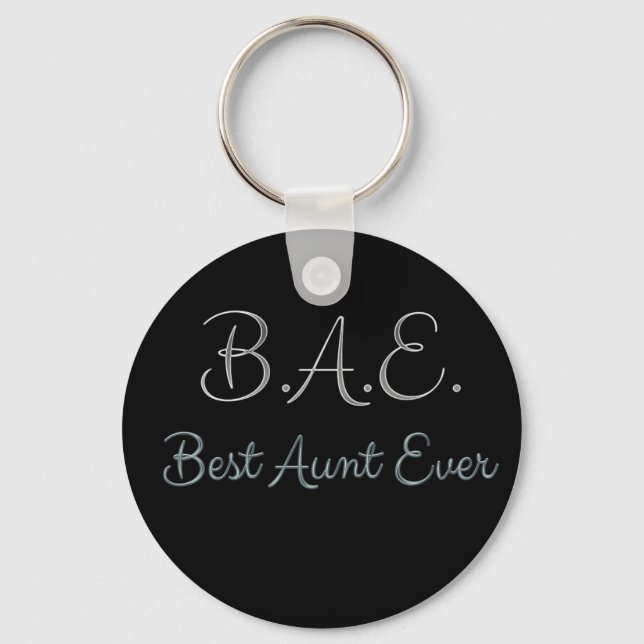 Best Aunt Ever BAE Key Ring (Front)