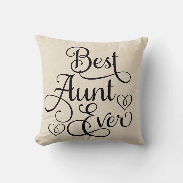 Best Aunt Ever Cushion (Front)