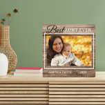 Best Aunt Ever Custom Photo Rustic Wood Plaque<br><div class="desc">A simple and memorable gift for the new auntie personalised with her favourite photo with niece or nephew.</div>
