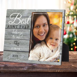 Best Aunt Ever Gift Photo Rustic Grey Wood     Plaque<br><div class="desc">A simple and memorable gift for the new aunt personalised with his favourite photo with niece or nephew.</div>