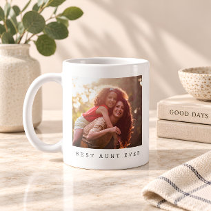 Best Aunt Ever Personalised Photo Keepsake Gift Coffee Mug