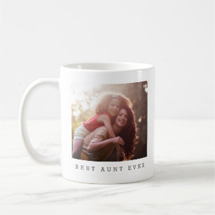 Best Aunt Ever Personalised Photo Keepsake Gift Coffee Mug