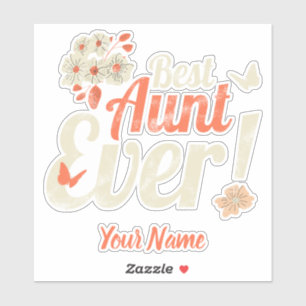 Best Aunt Ever Vintage Auntie Birthday Godmother