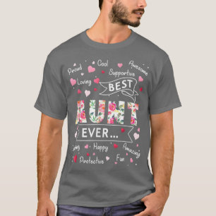 Best Aunt EverFunny First Time Aunt Mothers Day T-Shirt