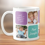 Best Aunt Photo Collage Coffee Mug<br><div class="desc">Celebrate a favourite aunt with this custom photo mug featuring a 5 photo collage of her nieces and nephews,  their names,  her name,  "Best Aunt Ever" and "I Love You" or "We Love You, " and whether she is called Aunt,  Auntie,  Tia,  etc.</div>