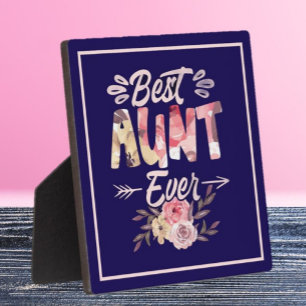 Best Aunt! Special gift plaque for Aunt