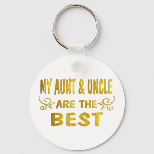 Best Aunt & Uncle Key Ring (Front)