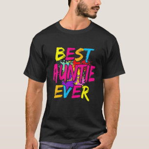 Best Auntie Ever Matching Family Colourful Mothers T-Shirt
