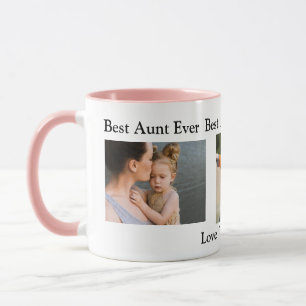 Best Auntie Ever   Personalised Photo Mug