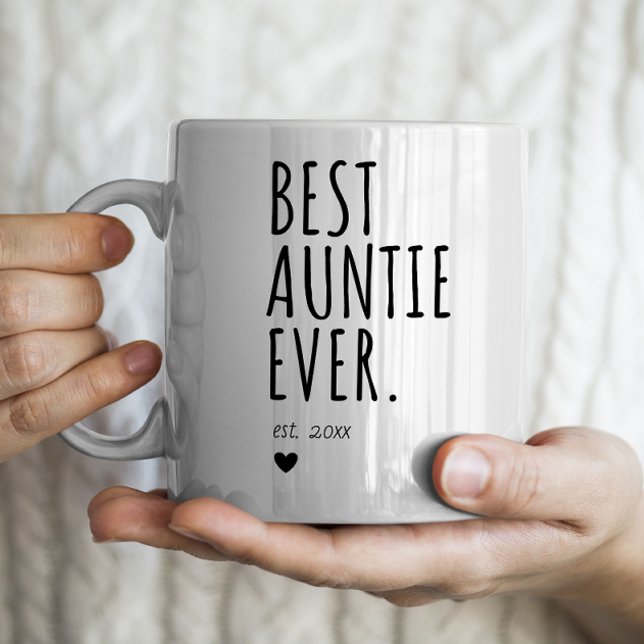 Best Auntie Ever - Personalised Year Coffee Mug (Creator Uploaded)