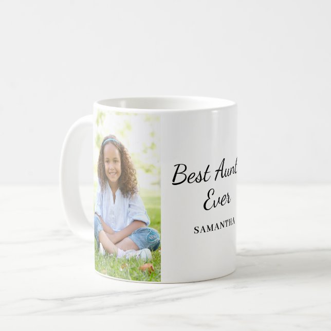 Best Auntie Two Photo  Coffee Mug (Front Left)