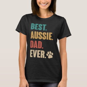 Best Aussie Dad  Australian Shepherd Dog T-Shirt