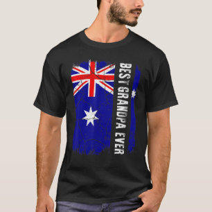 Best Australian Grandpa Ever Australia Flag Father T-Shirt