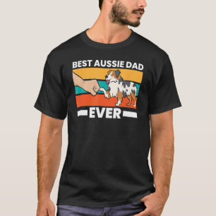 Best Australian Shepherd Papa Ever Dad Aussie Dad T-Shirt