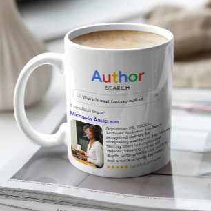 Best Author Ever Search Photo Message Writer Gift Coffee Mug